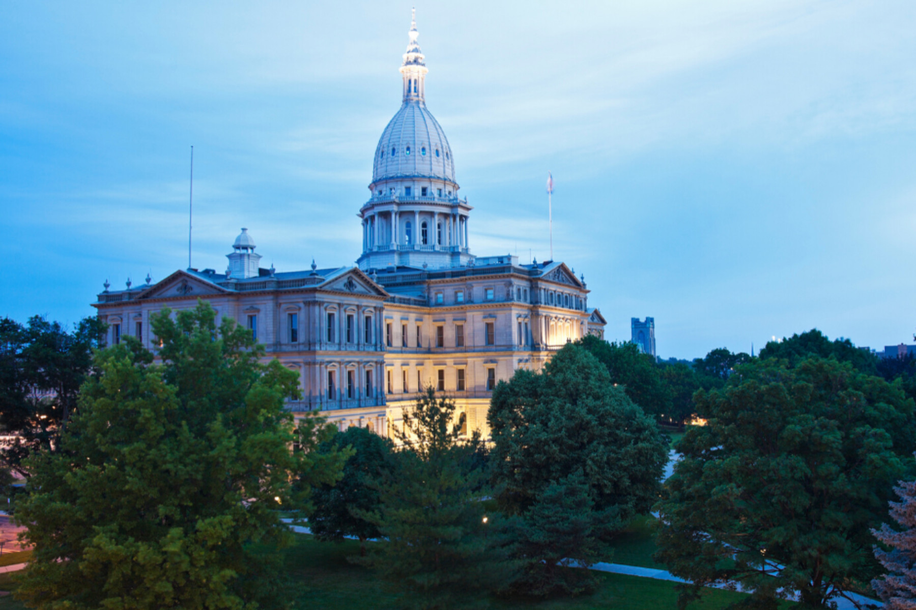 The Capital building in Lansing