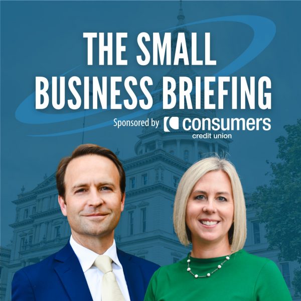 Brian Calley and Sarah Miller, hosts of The Small Business Briefing
