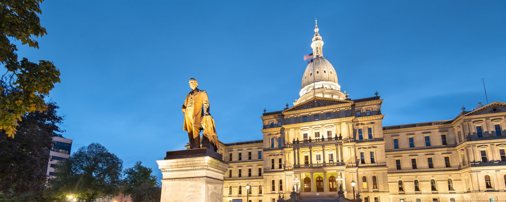 Image of Michigan's Capitol building in Lansing.