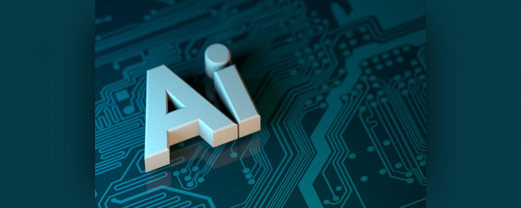 A graphic image with the letters AI on it