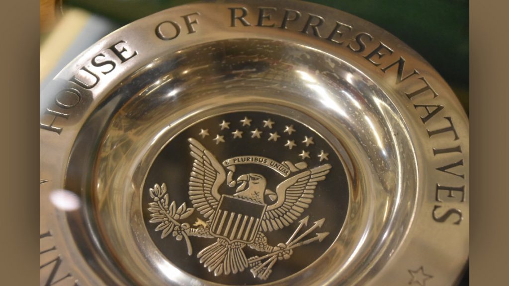 Image showing a sign engraved with House of Representatives