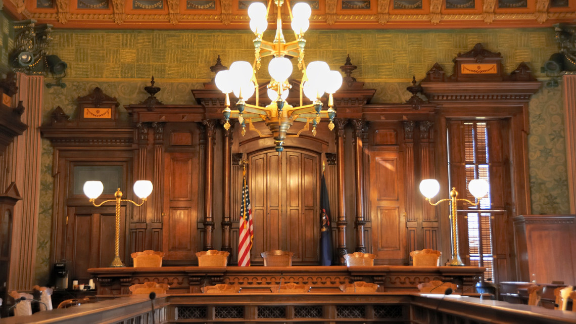 Interior of Michigan's Supereme Court