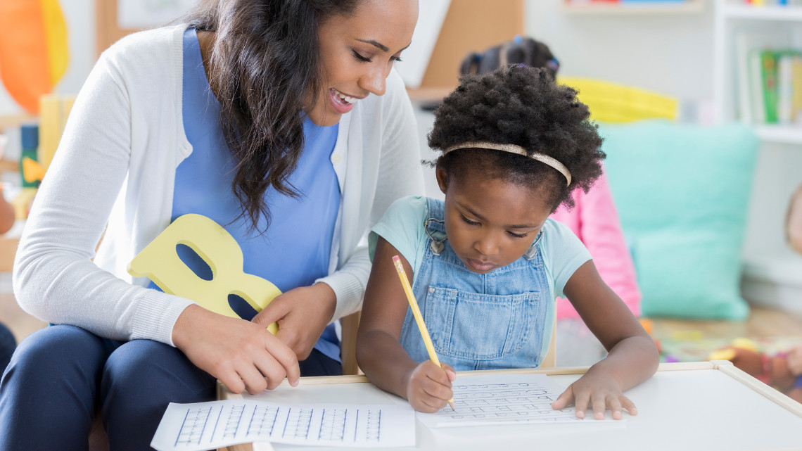 Image of a child in a child care center