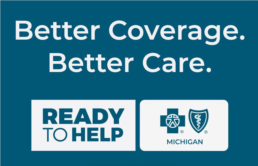 A graphic with the words Better Coverage and Better Care