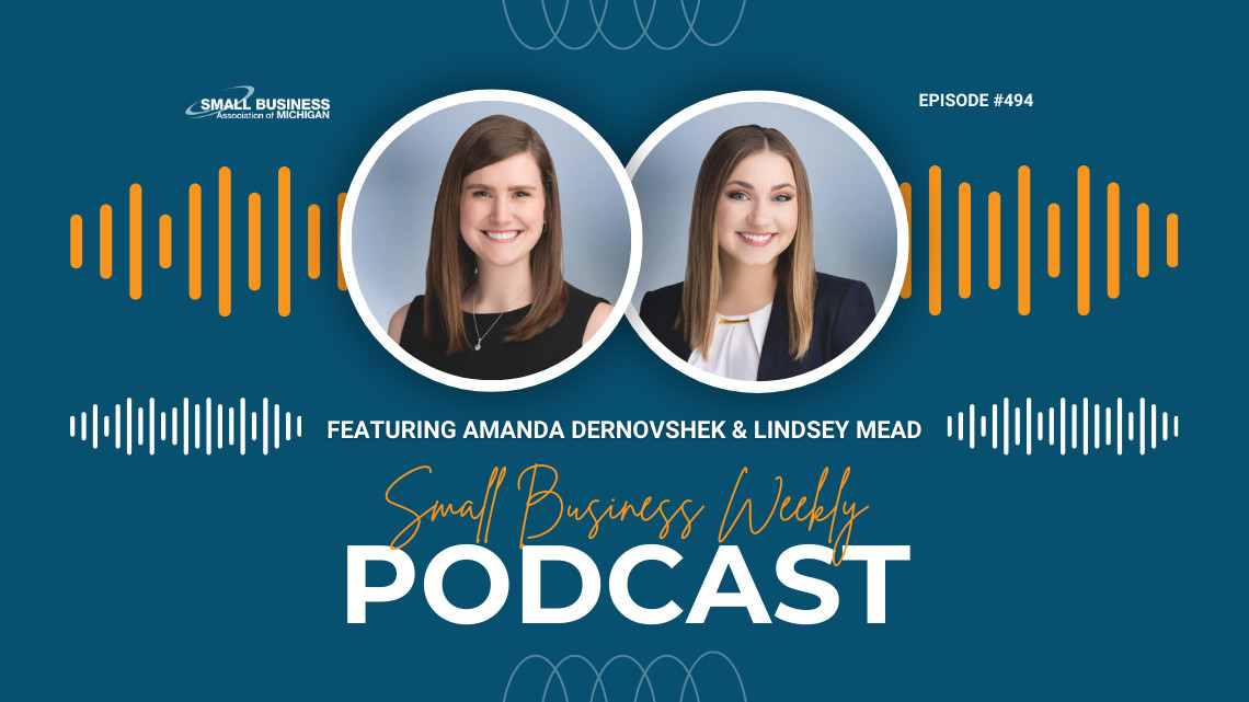 Amanda Dernovshek and Lindsey Mead featured on this week's Small Business Weekly podcast