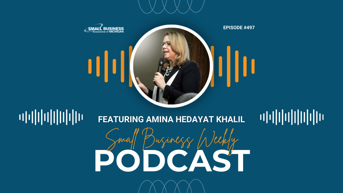 Amina Hedayat Khalil featured on this week's Small Business Weekly podcast
