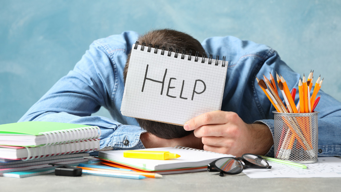 person experiencing burnout in the workplace