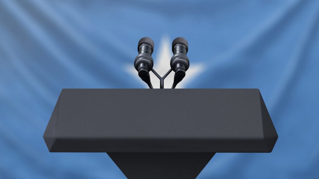 placeholder image of a debate podium