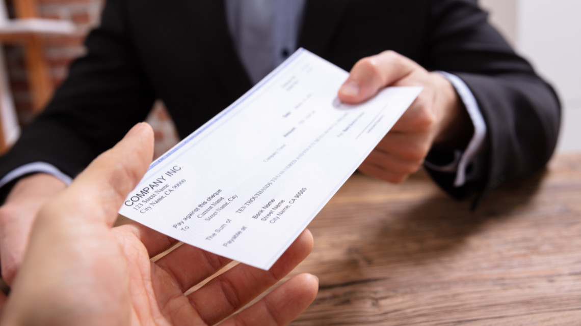 paycheck as part of a benefits package
