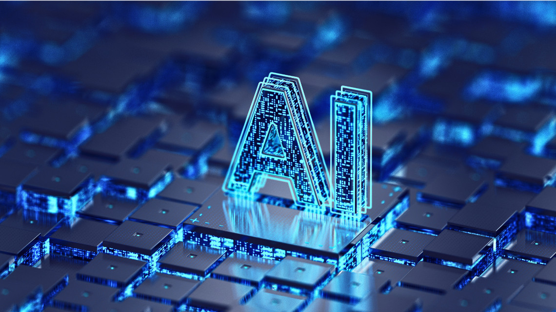 tech graphic representing artificial intelligence
