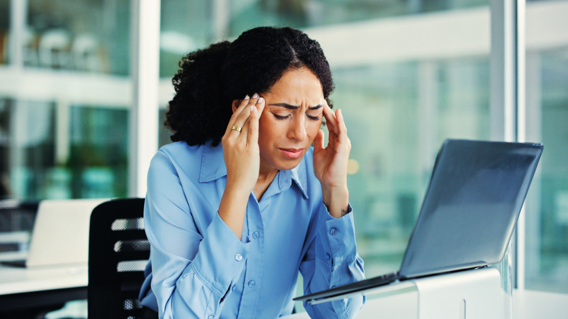 Stressed out employee.