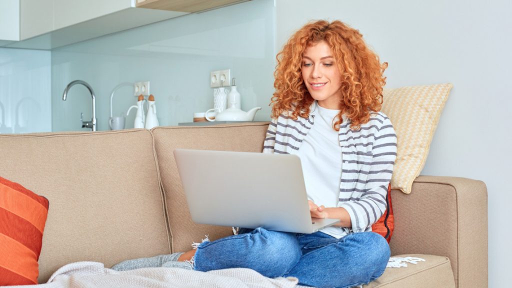 Person working on their secondary income.