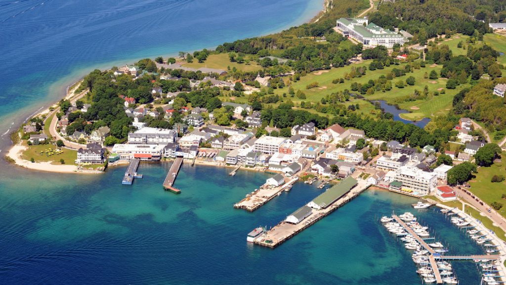 Boats at Mackinac Island