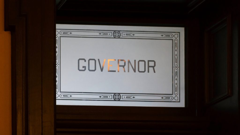 Governor room in Lansing Capitol building.