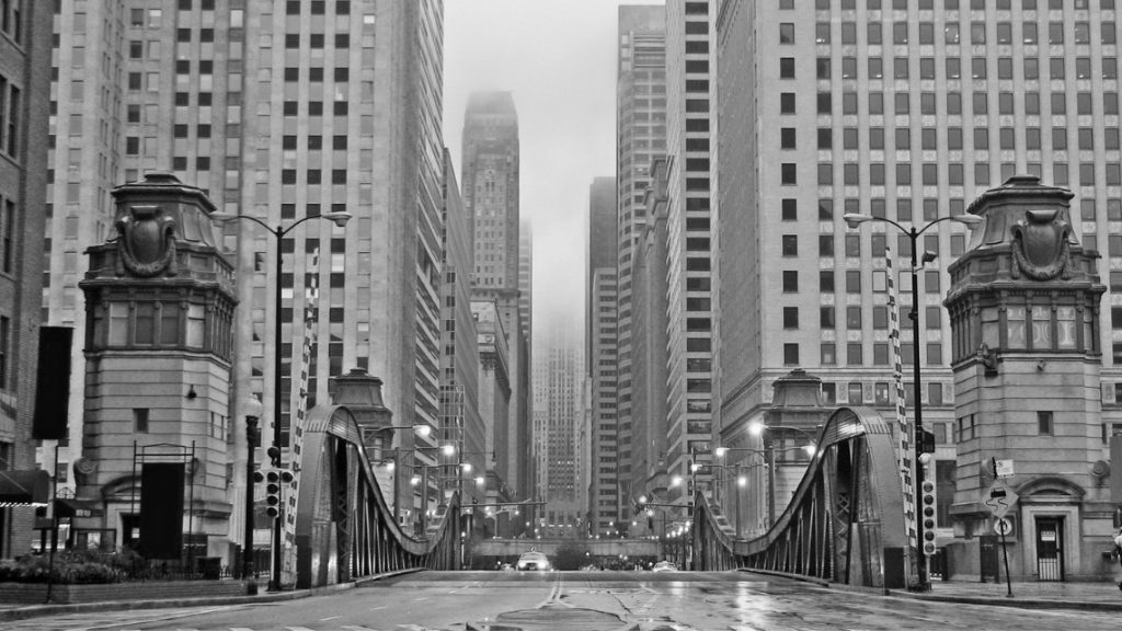 1920's downtown Chicago.