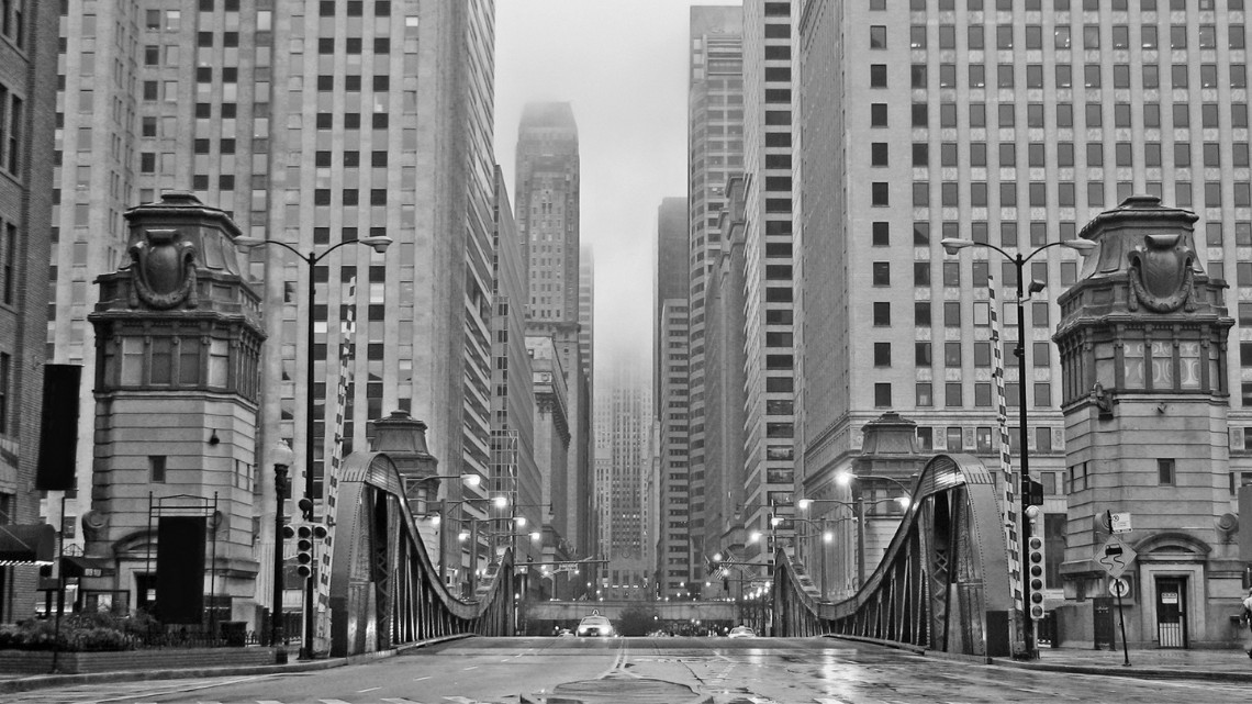 1920's downtown Chicago.