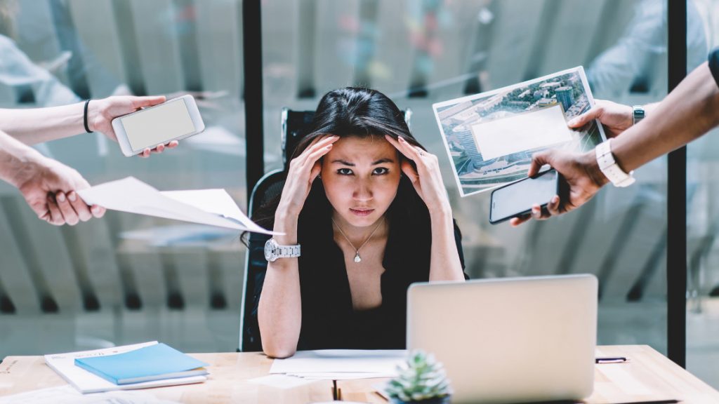 Stressed out boss.