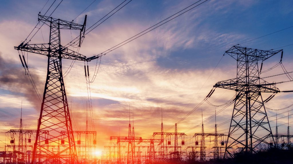 power lines representing energy security