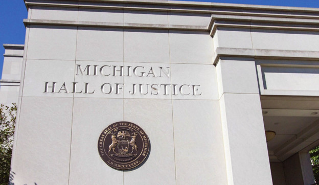 Michigan hall of justice.