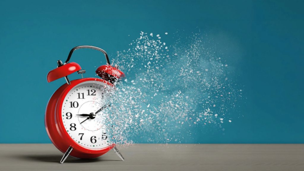Image of a disappearing clock to represent running out of time