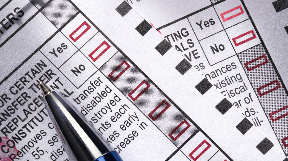 Ballot for election